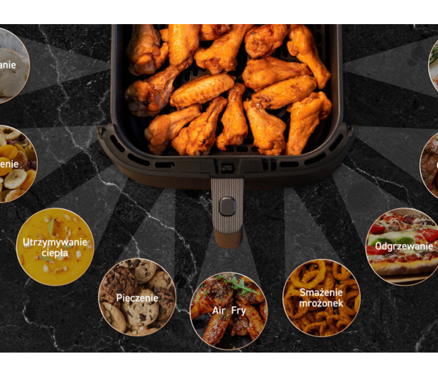 Cosori Air Fryer TurboBlaze CAF-DC602-KEUR kosz ceramiczny 6L - 1603347 - zdjęcie 10